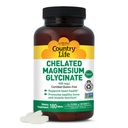 Ülke Life Chelated Magnezyum Glycinate 400 mg – Yüksek Abhidrasyon için Magnezyum Tamamı, Enerji, Bone & Immune Support – Gluten-Free, Vegan, Halal, Non-GMO Doğrulandı - 180 Tablet