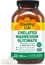 Ülke Life Chelated Magnezyum Glycinate 400 mg – Yüksek Abhidrasyon için Magnezyum Tamamı, Enerji, Bone & Immune Support – Gluten-Free, Vegan, Halal, Non-GMO Doğrulandı - 180 Tablet