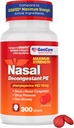 GenCare - Nasal Decongestant (10mg Tabletler) Phenylephrine HCl (300 Tablet Şişede 300 Tablet) | Değer Paketi Drowsy Sinus ve Nasal Congestion Relief | Low Sinus Baskısı Allergies veya Illness
