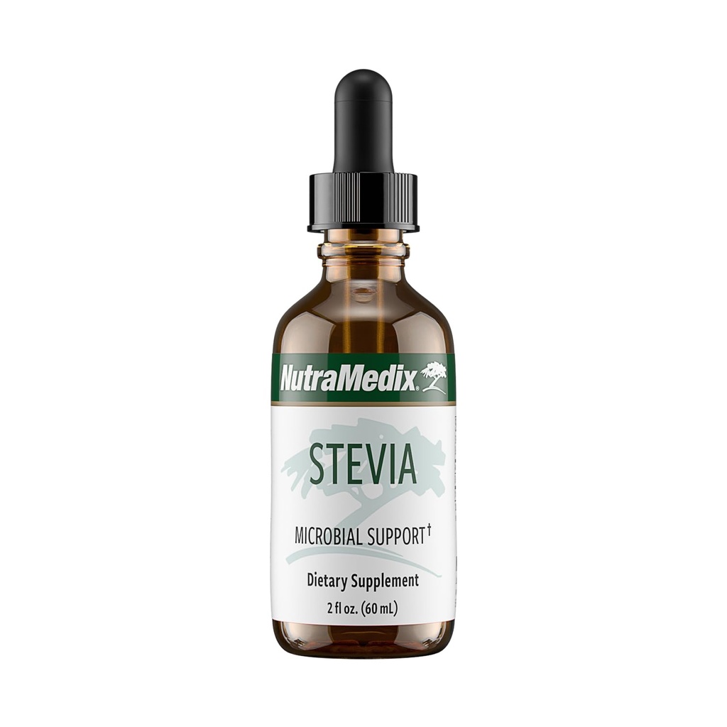 NutraMedix Sweet Leaf Stevia Liquid Drops - Sugar Free Sweetener from Pure Stevia Leaf Extract for Microbial Support - Low Carb, NoEDIT Sugar (2 oz / 60 ml)