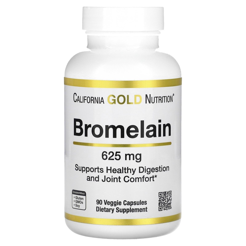 California Gold Beslenme Bromelain, 625 mg, 90 Veggie Capsules