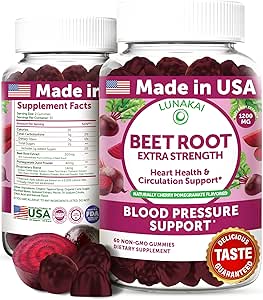 Lunakai USA, Antioksit Mix Gummies ile Arıt Kök Gummies Yaptı - De Non-GMO Arıt Chews, 60ct
