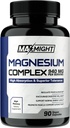 Magnezyum Kompleksi, 210 mg Elemental, Glycinate, Citrate & Malate, Non-GMO, Max Abxia, Muscle, Mood, Energy, 90 Vegan Capsules