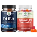Δέσμη Pure DHEA 25mg για γυναίκες και άνδρες για την ανοσοποιητική υποστήριξη και βιταμίνη D3 Gummies για την καθημερινή ευεξία των μυών των οστών & ανοσοποιητική υποστήριξη