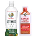 MaryRuth's Liquid Nighttime Multimineral (Pineapple) & Hair Care Liposomal (Maple French Toast) | Clean Label Project Verified® | Sugar-Free, Vegan | Bedtime Routine, Beauty, Hair & Skin Support