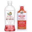 MaryRuth's Liquid Nighttime Multimineral (Cranberry) & Hair Care Liposomal (Maple French Toast) | Clean Label Project Verified® | Sugar-Free, Vegan | Sleep, Beauty, Hair & Skin Support