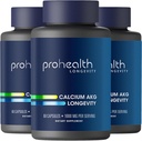 ProHealth, Ca AKG Supplement (Alpha Ketoglutarate) (2 Capsule hizmet başına 1000 mg, 60 Capsules). Hücre Enerji, Metabolik Fonksiyonlar ve Sağlıklı Ağlama Süreçleri (3 Paket)