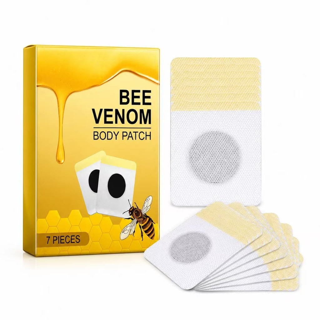 7Pcs Bee Venom Patches, Lymphatic Drainage Patches for Women and Men (3BOX-21PCS)