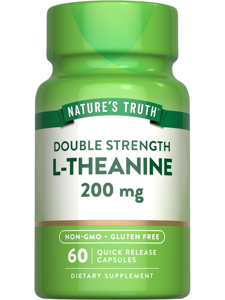 Nature's Truth L Theanine | 200 mg | 60 Hızlı Yayın Kapsülleri | Non-GMO & Gluten Free Supplement Supplement