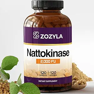 Nattokinase Supplement 2,000 FU, 120 Capsules - Normal Kan Akışı ve Circulation - Non-GMO, Gluten Free, Vegan - ABD'de Yap