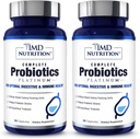 1MD Full Probiyotiks Platinum | Supports Digestive Health | Nourishing Prebiyotiks, 51 Milyar Canlı CFU, 11 Strains, Dairy-Free | 30 Sebze Kapsülleri (2-Pack)