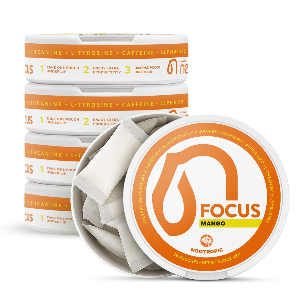 Nectr Nootropic Pouches Mango 5 Cans