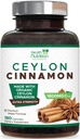 Ceylon Cinnamon Capsules 1800 mg - Sertifikalı Organik Ceylon Cinnamon Toz Supplement, ABD'de Şişelenmiş Ekstra Güç Enerji ve Kalp Desteği Pilleri, Non-GMO & Gluten Free, Sugar Free - 180 Capsules