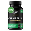 Chlorella Capsules 3000 mg - Cracked Hücre Duvar Blue Green Algae Supplement - En İyi Doğal Detox Cleanse - Plant Vitamins Minerals Chlorophyll Vegan Protein Toz Pills - ABD'de Made in USA