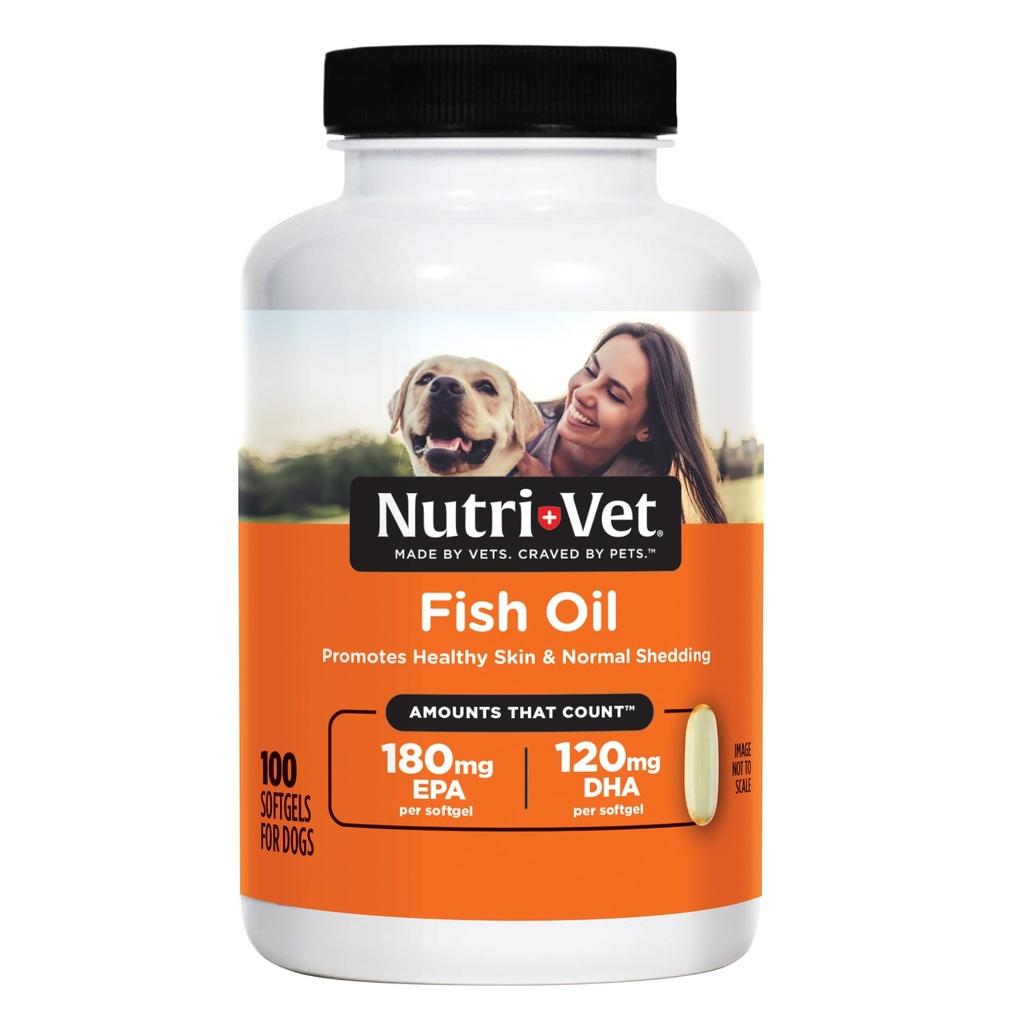 Köpekler için Fish Oil Supplement, Omega 3, Fish Oil for Dogs, Pet Materials, Pet Vitamins ve Supplements, EPA DHA Formula, Puppy Vitamins, Shed Control, New Puppy Essentials, 100 Count