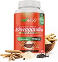 Ashwagandha Capsules - 10% Withanolides, Root Toz Ekstraksiyon, Herbal Supplement Doğal Stres Yardımı, Uyku, Focus - 1500 mg, Erkekler ve Kadınlar için - 120 Kont