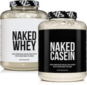 NAKED Grass Fed Protein Paketi: 5LB Unflavored Whey ve 5LB Unflavored Casein