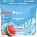 Nectar Enerji ATM - Organik Caffeine, B12 & Electrolytes - Sugar Free & Zero Calorie - Sağlıklı Kahve, Enerji İçilir & Soda Alternatif - Hydration & Energy Supplement (Watermelon 18 Packets)