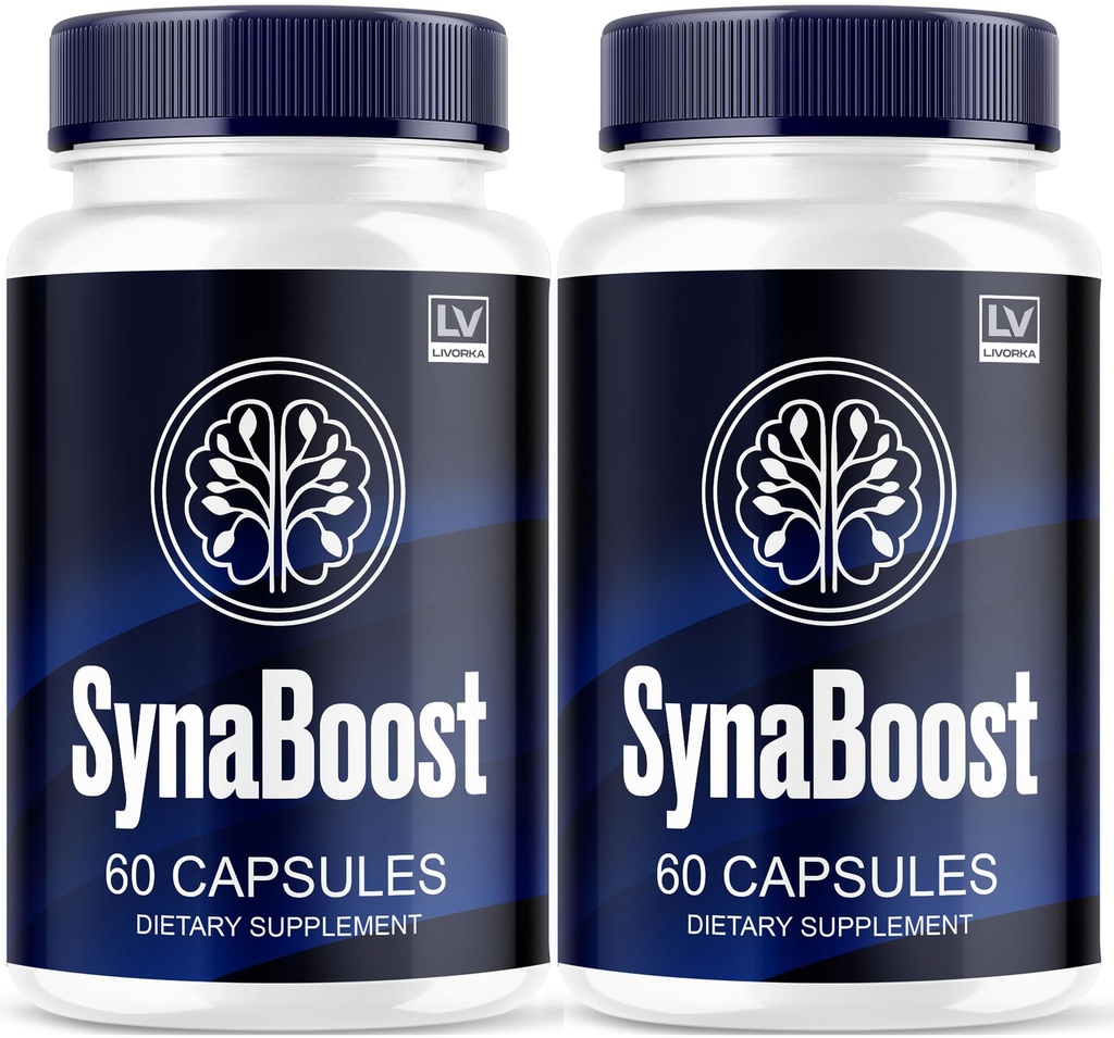 (2 Pack) Synaboost, Syna Boost, Synaboost Capsules, Synaboost Brain & Focus, Synaboost Brain, Synaboost Advanced Formula Capsules, Synaboost Supplement, 120 Capsules for 2 Months