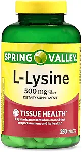 Spring Valley: Diyet Supplement L-Lysine, 250 ct
