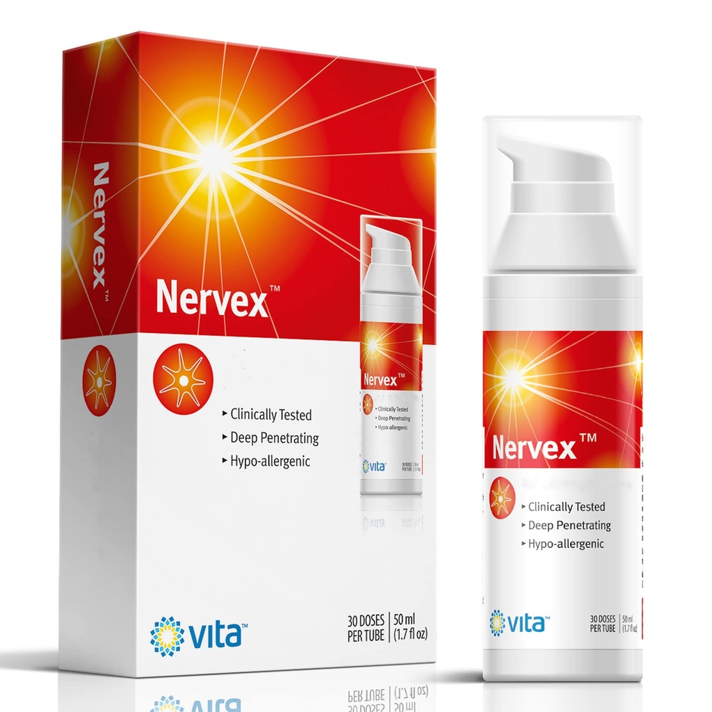 Vita Sciences Nervex Μέγιστη Νευροπάθεια Υποστήριξη, Επιστημονική Ανάπτυξη για Αποτελεσματική Φυσική Γρήγορη Κρέμα για τα πόδια, τα χέρια, τα πόδια, τα δάχτυλα
