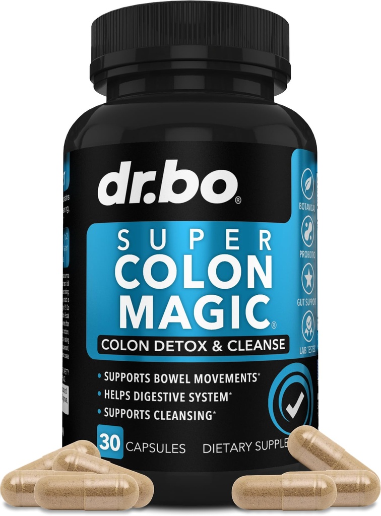 Cave Cleanser Detox for Kilo Flush Flush - 15 Günlük Kolon Temiz Pills & Probiyotik - Hızlı Doğal Laxative, Constipation Relief, Bowel Movement Supplements for Intestinal Stomach Bloating Gut Lost Support