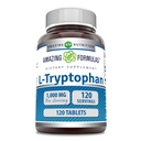Amazing Formulas L-Tryptophan 1000 mg Tabletler Tamam | Non-GMO | Gluten Free | Made in USA (120 Count)