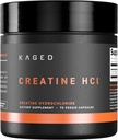 Kaged Kretine HCl Capsules | Unflavored | Muscle Building & Recovery | Patentli Kretine Crea Formula | Vegan, Gluten Free, Easy Digestible | Supplements for Men & Women | 75 Servisler