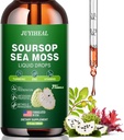 7-in-1 Soursop Graviola ile Sea Moss Liquid Drops, Soursop Bitters Sıvı Multivitamin for Digestive Antioxy, Immune Boost, Cell Support & Rejenerasyon, 2 Fl Oz Oz Oz