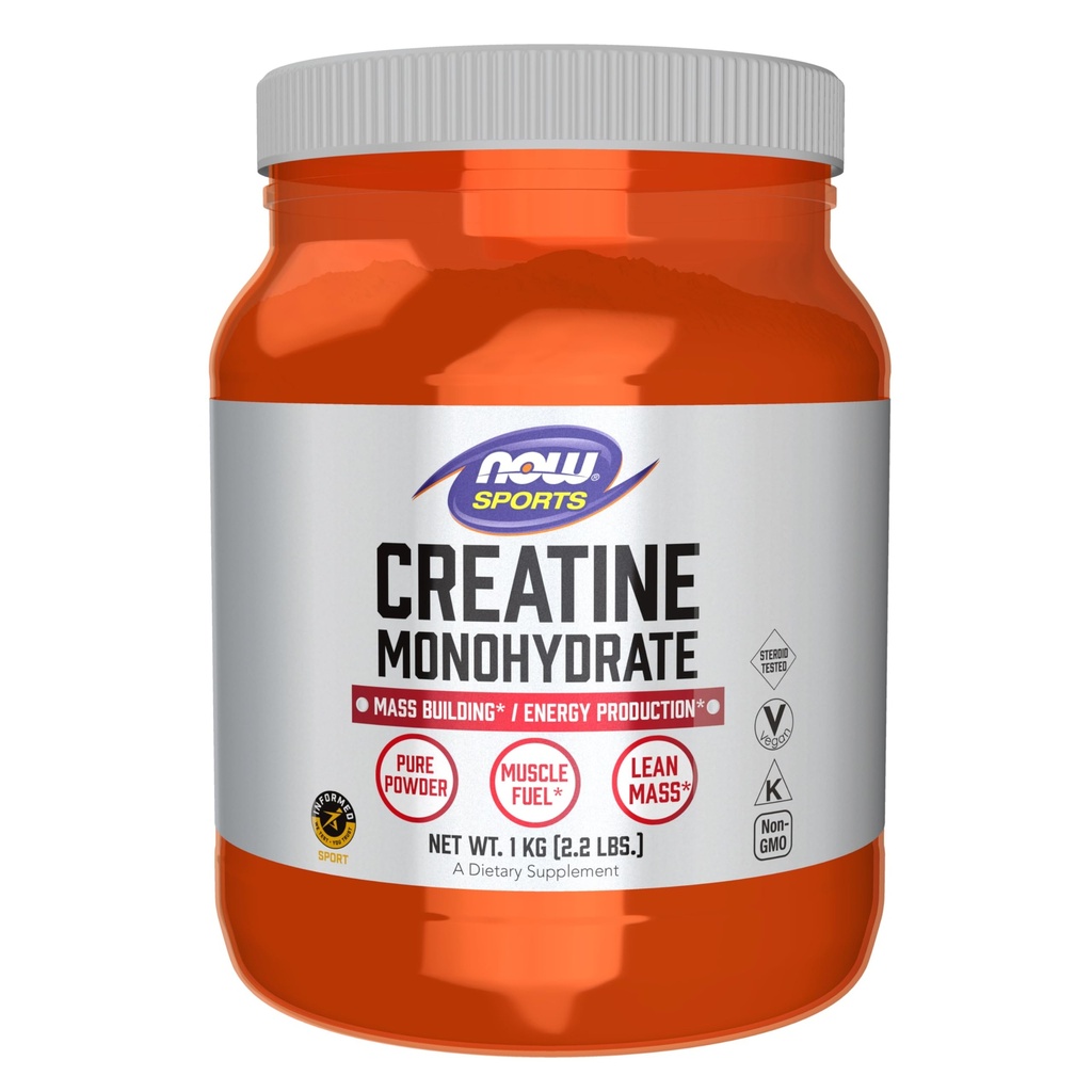 Şimdi Gıdalar Spor Beslenme, Kretine Monohidrat Toz, Mass Building*/Energy Production*, 2.2-Pound
