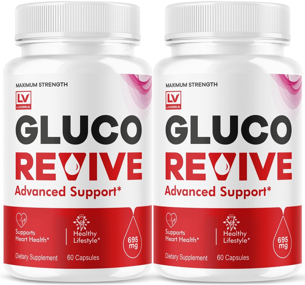 (2 Pack) Gluco Revive - GlucoRevive, Gluco Revive Pills, GlucoRevive Capsules, Gluco Revived All Natural Premium Formula, Gluco Revive Pills Yorumları için 60 Capsules