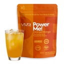 VIVRI Power Me! Orange Mango Flavor, 30 Servings, Green Tea, Guarana, Yerba Mate, B-Complex and Naturally Sweetened