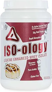 Vücut Beslenme ISO-Ology, Leucine-Enhanced Whey Isolate Protein Toz, Post-Workout Recovery Supplement, Isola Grassted Fed Whey Chocolate, Peanut Butter Cup Flavor, 4lb