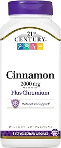 Cinnamon Plus Chromium Vegetarian Capsules, 120 Kont (Pack of 2) (3)
