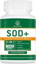 700MG Sod Superoksi Dismutase Supplement - Yüksek Potency Antioksilik Hücre Sağlığı Için Yüksek Doz - 60 Capsules
