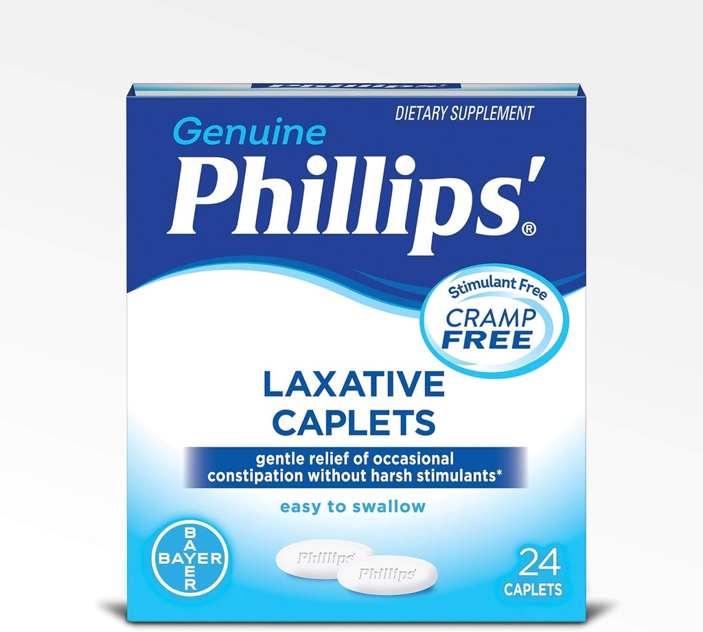 Phillips'in Laxative Caplets, 24 Caplets (Pack of 4)