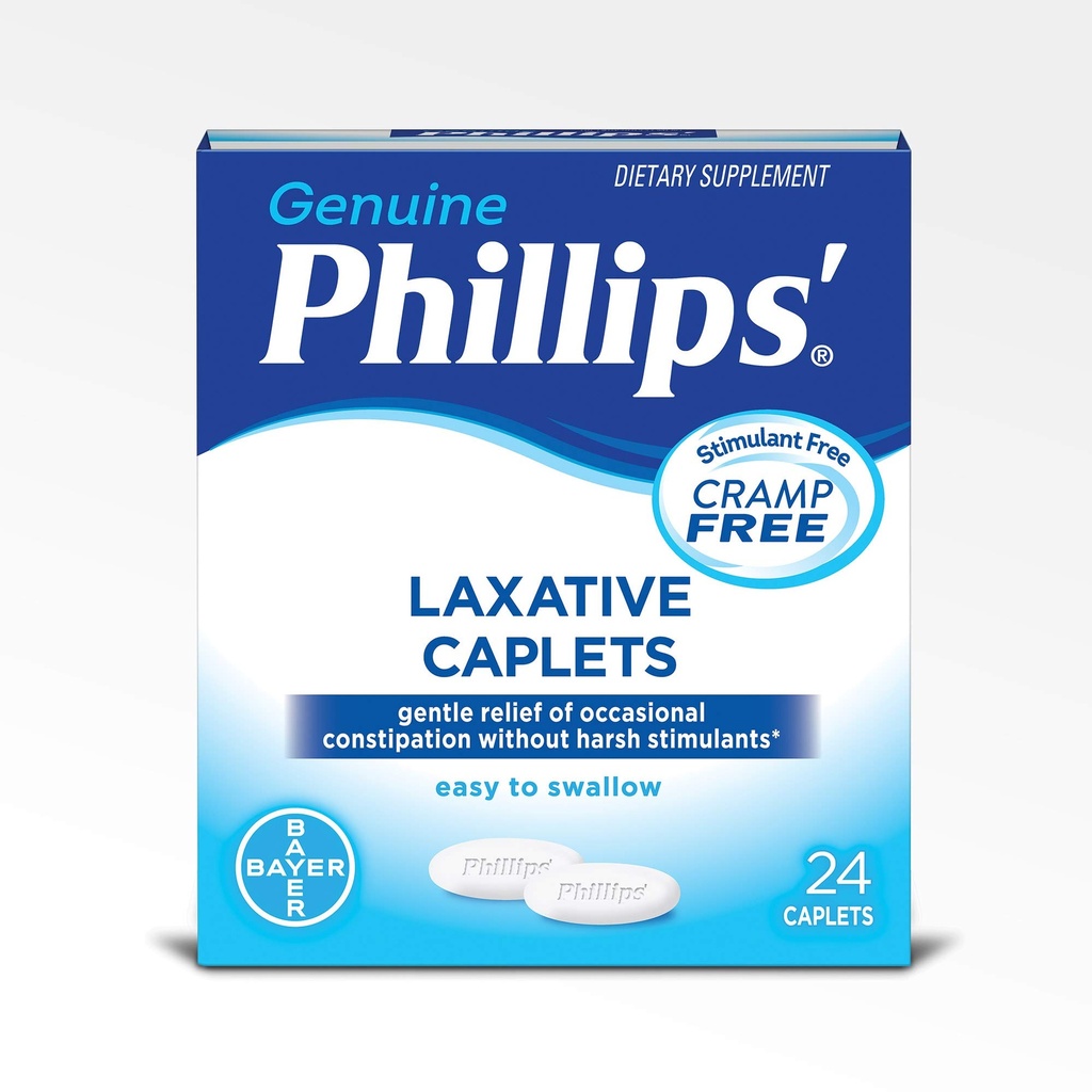Phillips'in Laxative Caplets, 24 Caplets (Pack of 4)