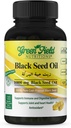 Greenfield Beslenmeleri - Halal Black Seed Oil (Nigella Sativa), Destek Immune System, Digestive System, and Commons Health, 90 Liquid Veggies Capsules Capsules