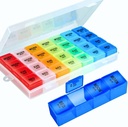 Pill Organizer 4 Times a Day,Premium Weekly Pill Case Medicine Organizer Box 7 Days 28 Vitamins Tıp Organize Kutusu
