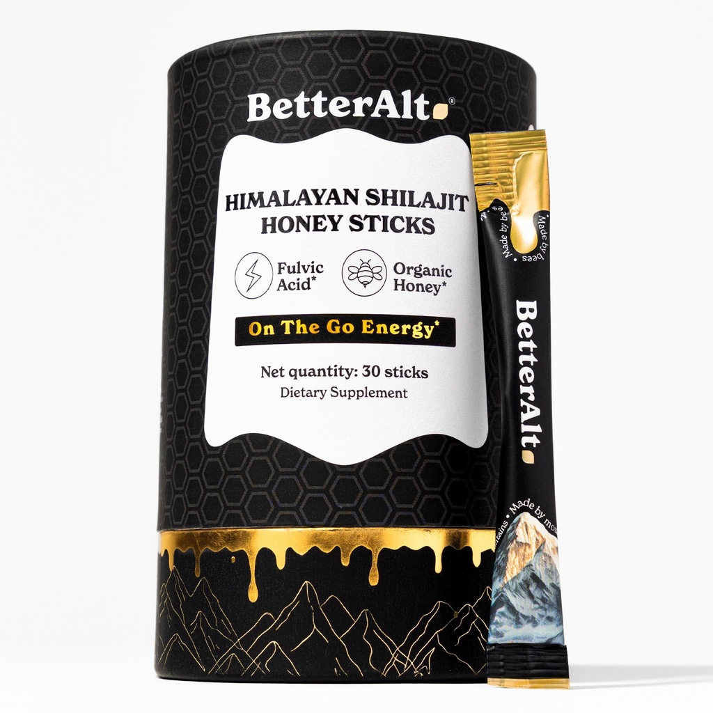 Daha iyi Alt Saf Himalaya Shilajit Organik Honey, Saffron | Enerji Boost & Immune Support için 30 Sticks, 85+ Trace Minerals, %75+ Fulvic Acid