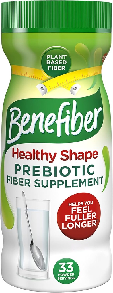 Benefiber Sağlıklı Şekil Prebiyotik Fiber Supplement Toz Digestive Health, Daily Fiber Toz - 33 Hizmet (8.7 Ounces)