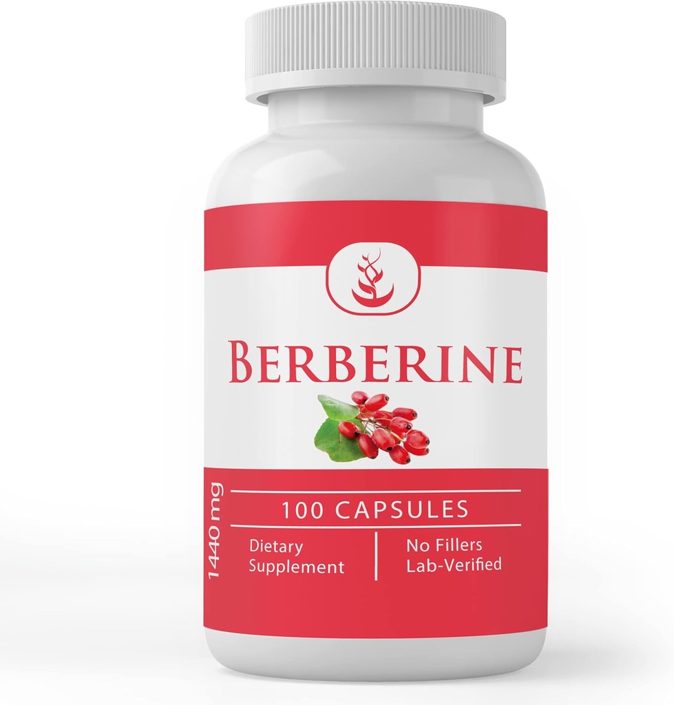 Pure Original Ingredients Berberine, (100 Capsules) Always Pure, No Additives Or Fillers, Lab Verified