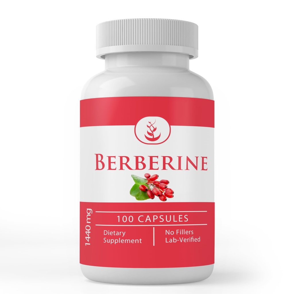 Pure Original Ingredients Berberine, (100 Capsules) Always Pure, No Additives Or Fillers, Lab Verified