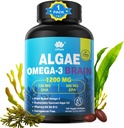 Omega 3 Fish Oil Softgels with DHA 720mg EPA 360 mg, Vegan Algae Science 2:1 Beyin Göz Için Oran, Bitki bazlı Sustainable Sourced Omega 3 Supplement, Fish Oil Alternative 1200 mg, No Fish Taste, 120Cts
