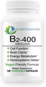 B2-400 Saf Riboflavin - Nervous System Health, Homocysteine Detox, Cardiovascular, Enerjiyi, Ruh Clarity, Metabolism ve Hücre Fonksiyonlu (120)