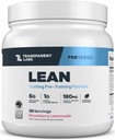 Gap Labs Lean Pre-Workout - Body Recompos Pre Workout for Men and Women with Acetyl L-Carnitine, Beta Alanine Toz, & PurCaf Organik Caffeine Toz - 30 Hizmet, Strawberry Lemonade