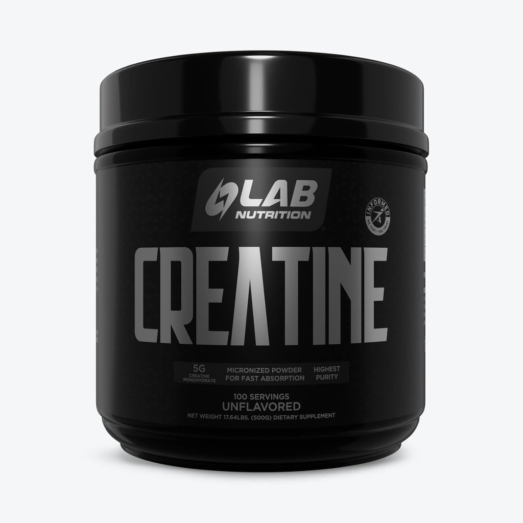 Lab Beslenme Kretine Monohidrat Mikronized Toz 500G, 5000 mg Serv (5g) Keto Friendly, Micronized Tinatine Monohidrat, 100 Hizmet, 17.64 Ounces, Unflavored Toz 500G, 5000 mg Per Serv (5g) Keto Friendly, Micronized Kretine Monohidrat, 100 Hizmet, 1764 Ounces, Unflavored