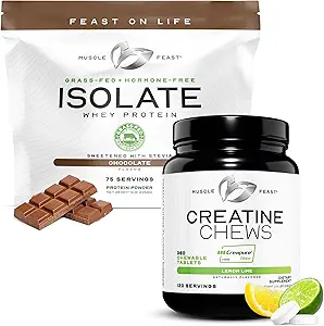 Kasşit + Kretine Candy (1994): 1 Whey proteini (Chocolate, 5lb) + 1 Kretine Candy (Lemon Lime, 360) | Premium Supplements, Vegetarian, Gluten Free