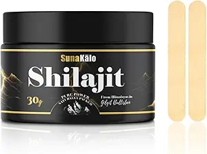 Αμιγής οργανική σιλατζίτ των Ιμαλαΐων Resin - Gold Grade, 100% Shilajit συμπλήρωμα με 85+ Trace Minerals, Energy & Immune Support 