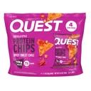 Quest Nutrition Spicy Sweet Chili Tortilla Chip, 19g Protein, 4g Net Carb, Low Carb, Gluten Free, 1.1 oz 4 count